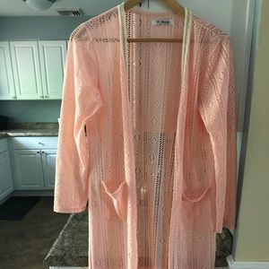 Women long sleeve duster